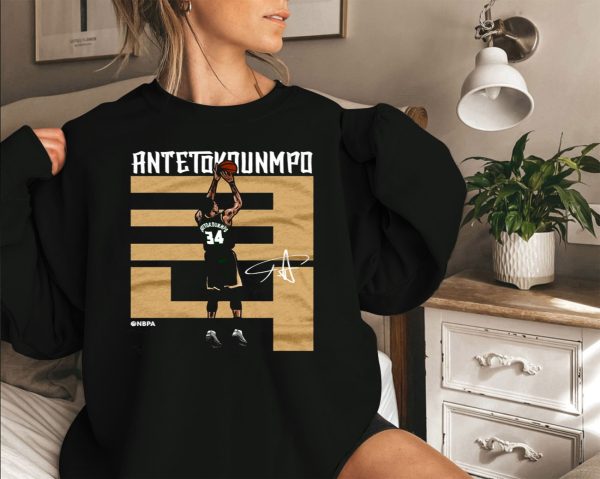 Giannis Antetokounmpo 34 Milwaukee Bucks Sweatshirt