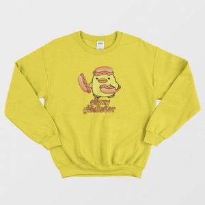 Glizzy Gladiator Duck Hotdog Funny Sweatshirt