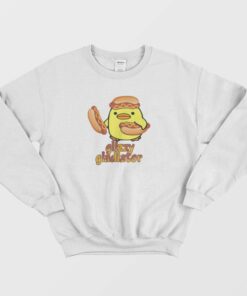 Glizzy Gladiator Duck Hotdog Funny Sweatshirt 3