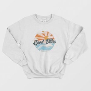 Good Vibe Beach Summer Vintage Sweatshirt 3