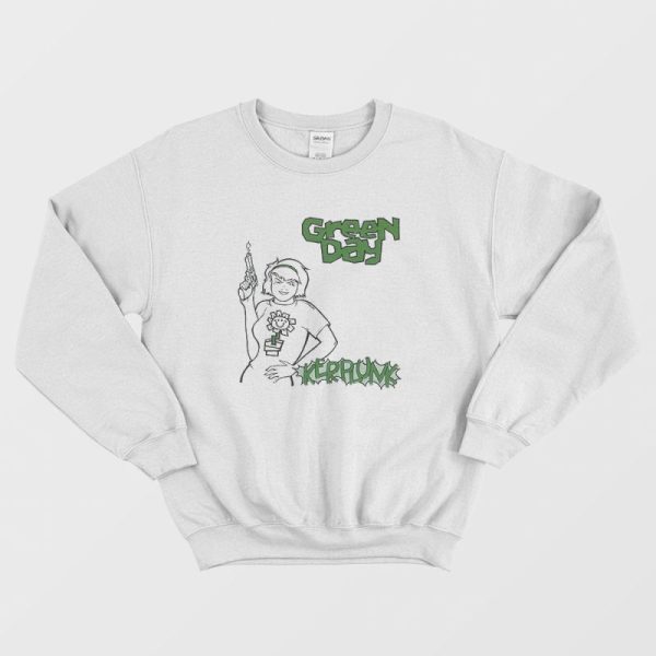 Green Day Kerplunk Flower Sweatshirt