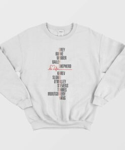 Greys Anatomy Squad Names Sweatshirt 1