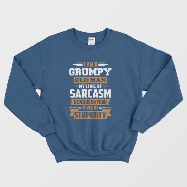 Grumpy Old Man Vintage Sweatshirt