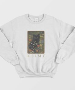 Gustav Klimt Garden Cat Sweatshirt 1