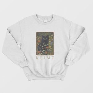 Gustav Klimt Garden Cat Sweatshirt 3