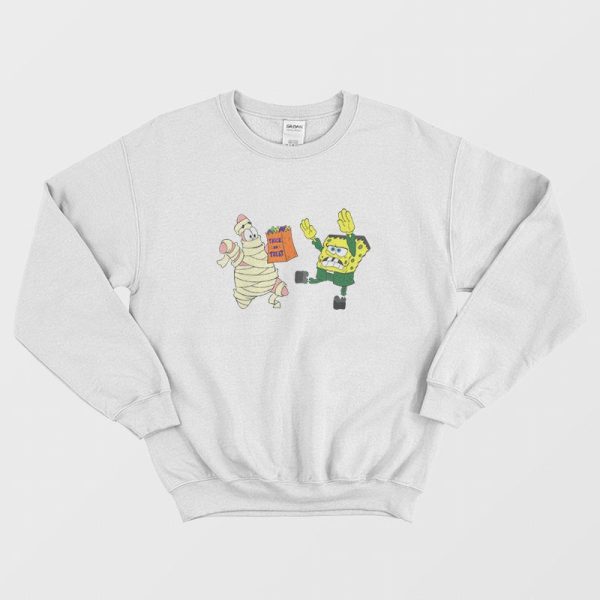 Halloween SpongeBob Frankenstein Patrick Star Mummy Sweatshirt