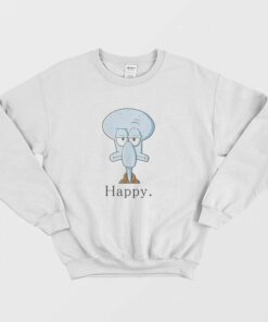 Happy Face Squidward Sweatshirt 2