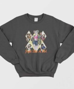Harley Quinn Birds Of Prey Fight Like A Girl Sweatshirt 2