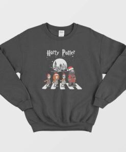 Harry Potter Santa Claus Abbey Road Christmas Sweatshirt 1