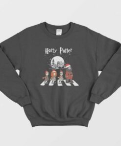 Harry Potter Santa Claus Abbey Road Christmas Sweatshirt 1 Harry Potter Santa Claus Abbey Road Christmas Sweatshirt 2