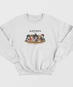 Heroes Izuku Luffy Goku Naruto Tanjiro Sweatshirt 2