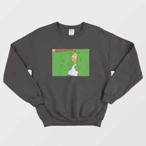 Homer Simpson Backing into Bushes Sweatshirt