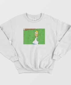 Homer Simpson Backing into Bushes Sweatshirt 2