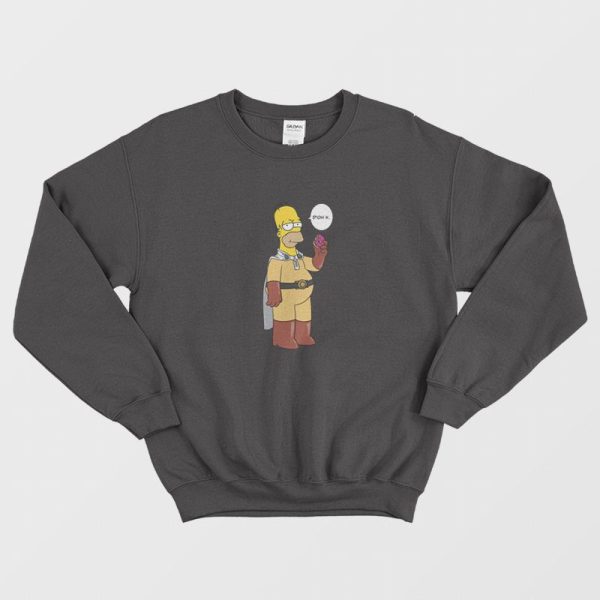 Homer Simpson Saitama One Punch Man Sweatshirt