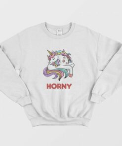 Horny Unicorn Funny Sweatshirt 1