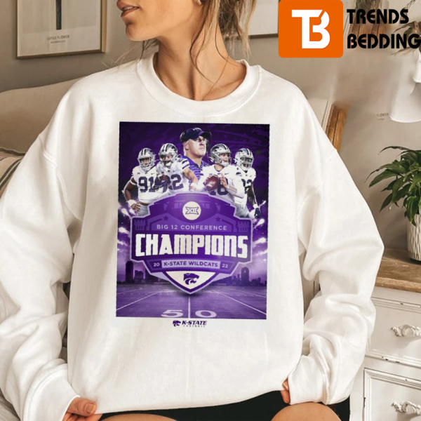 Hot Big 12 Conference Champions 2022 Kansas State Football Wildcats Shirt