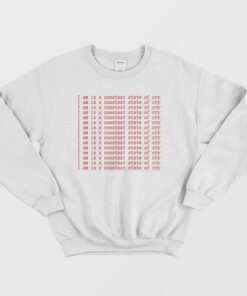 I Am In A Constant State Of Cry Sweatshirt 4