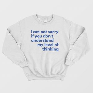 I Am Not Sorry If You Dont Understand My Level Of Thinking Sweatshirt 3