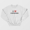 I Love Copepods Sweatshirt