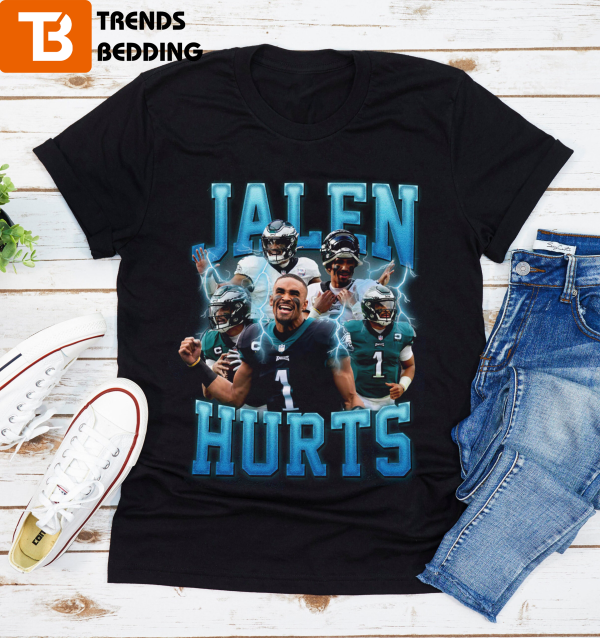 Jalen Hurts Retro Unisex Graphic Tee Shirt For Fan