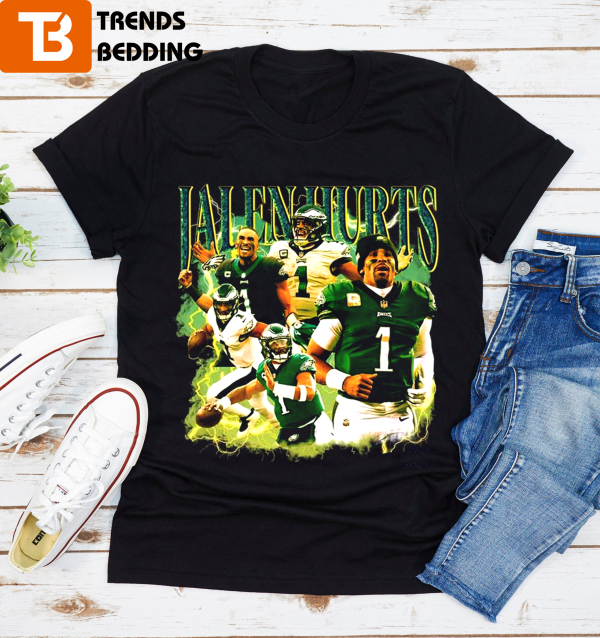 Jalen Hurts Vintage 90s Bootleg Retro T-Shirt