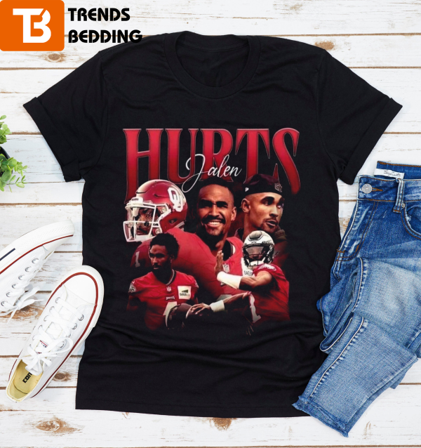 Jalen Hurts Vintage 90s Unisex Graphic Tee Shirt