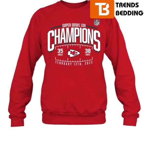 Kansas City Chiefs 2023 Super Bowl Champions Score Sweatshirt