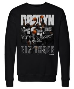 Kevin Durant Kyrie Irving amp James Harden Brooklyn Trio City Sweatshirt 2