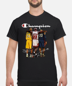 Kobe Bryant Michael Jordan And LeBron James Champion Shirt 3