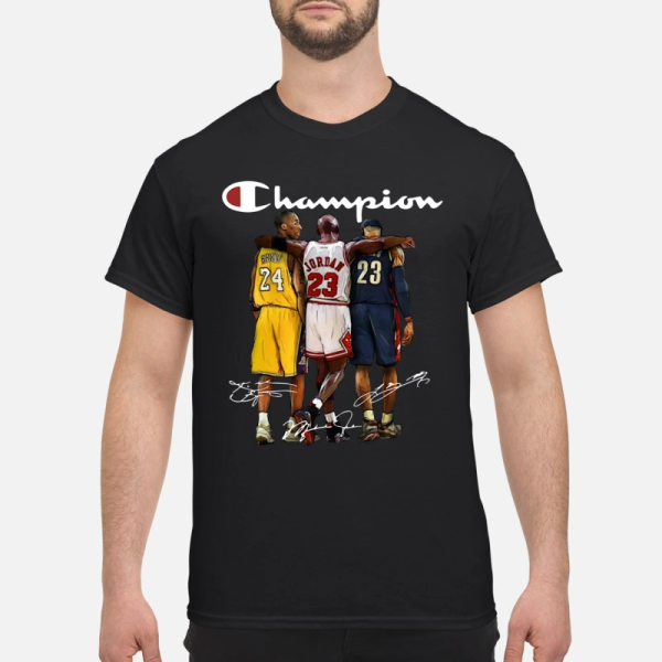 Kobe Bryant Michael Jordan And LeBron James Champion Shirt