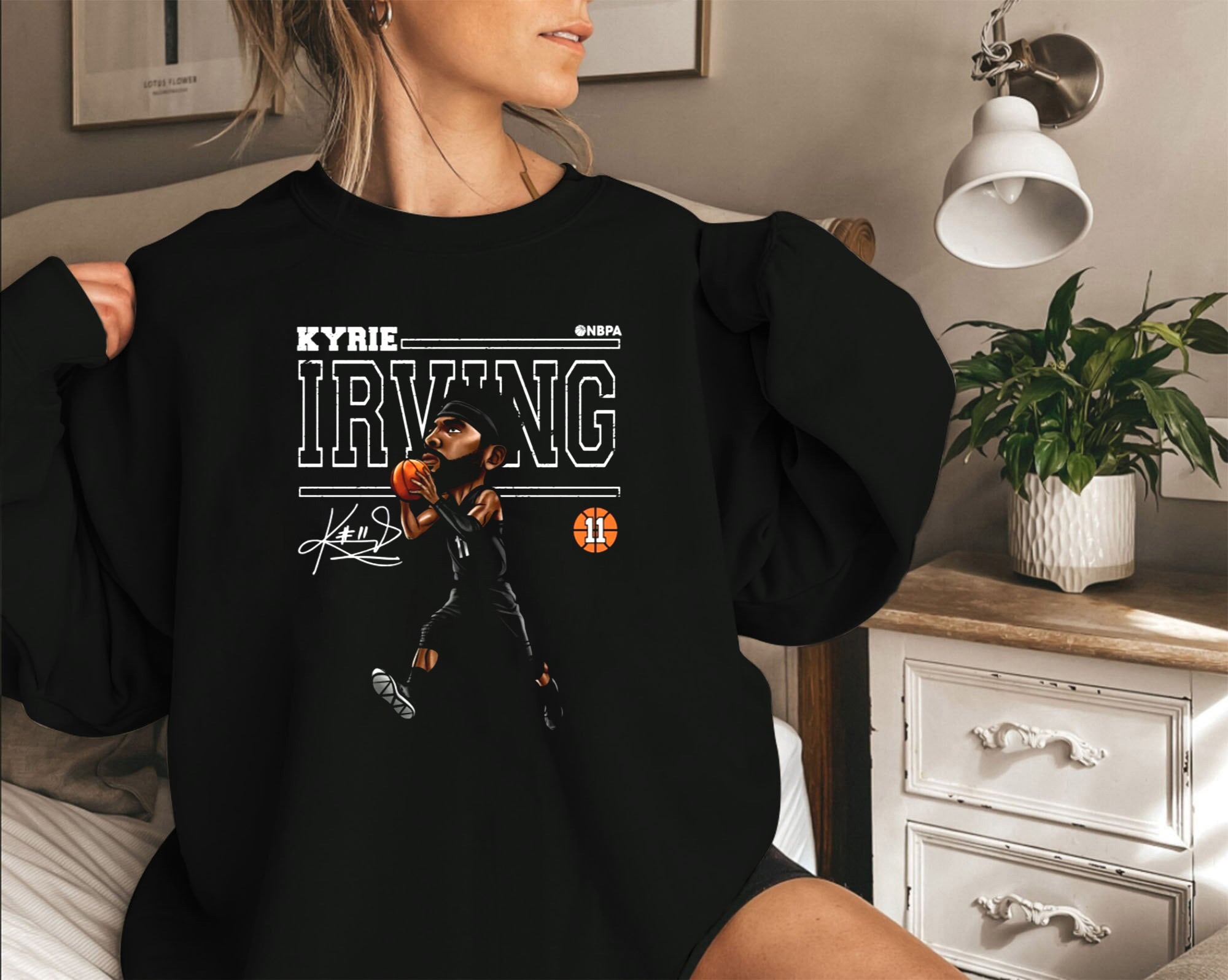 Kyrie irving long cheap sleeve t shirt