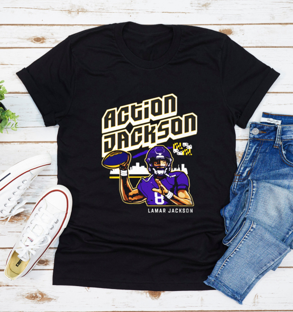 Lamar Jackson’s Action Jackson Unisex T-shirt