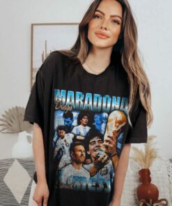 Lionel Messi Diego Maradona 90s Vintage Sweatshirt 2