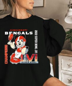 Mickey Bengals 2022 Champions Super Bowl Shirt 1 Mickey Bengals 2022 Champions Super Bowl Shirt 2
