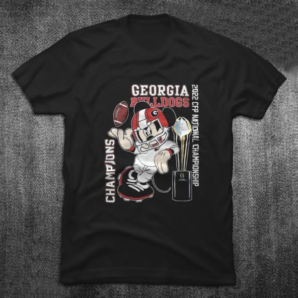 Mickey Mouse Georgia Bulldogs 2022 CFP National Championship Shirt