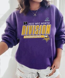 Minnesota Vikings 2022 NFC North Division Champions Sweatshirt 1