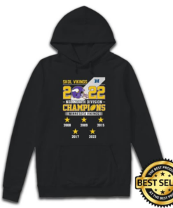 Minnesota Vikings 2022 Nfc North Division Champions 2008 2022 Tee Shirt 2