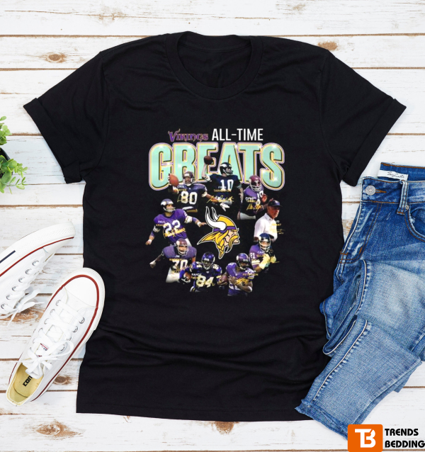 Minnesota Vikings All Time Greats Signatures 2022 Shirt