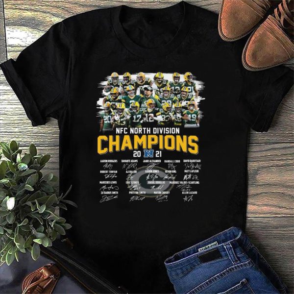 NFC North Division Champions 2021 Packers Team T Shirt