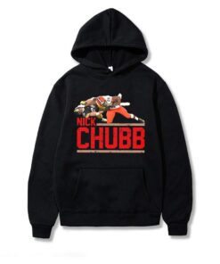 Nick Chubb Stiff Armed This Dude Through The Earth's Core Cleveland Browns T Shirt 3