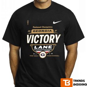 Nike National Champions 2021 Georgia Victory Lane Shirt