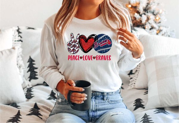 Peace Love Atlanta Braves World Series 2021 Sweatshirt