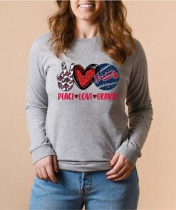 Peace Love Atlanta Braves World Series 2021 Sweatshirt 2