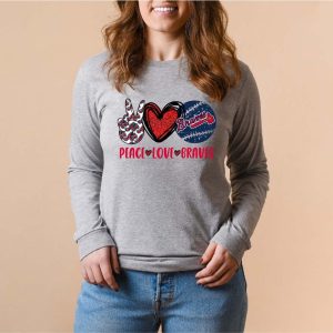 Peace Love Atlanta Braves World Series 2021 Sweatshirt