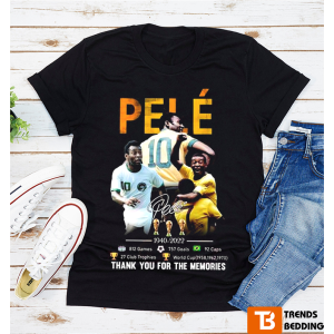 Pele 1940 – 2022 Thank You For The Memories Signature Shirt