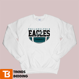 Philadelphia Eagles Football Crewneck Sweatshirt Logo Emblem Mascot