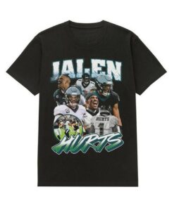 Philadelphia Football Jalen Hurts 90s Vintage Graphic Shirt 2