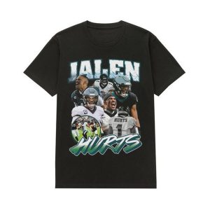 Philadelphia Football Jalen Hurts 90s Vintage Graphic Shirt 2