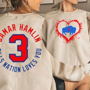 Pray For Damar Hamlin Bills Nation Loves You Sweatshirt