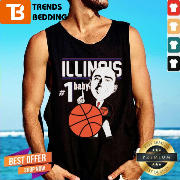 Pretty Illinois Illini University Basketball Dick Vitale Tank Top